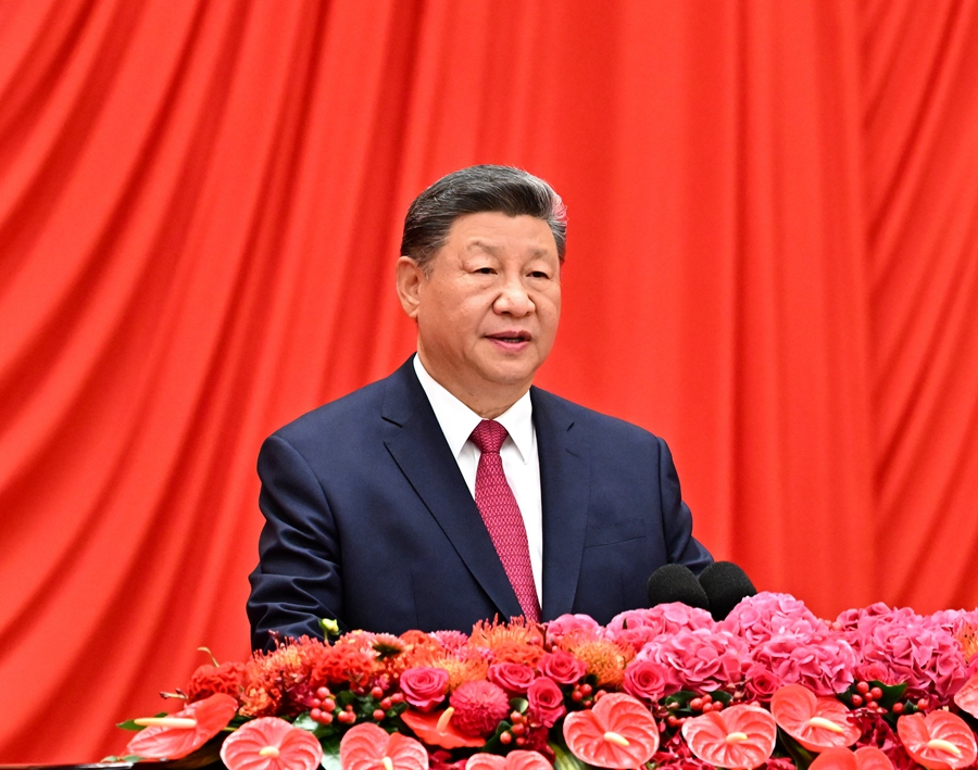 庆祝中华人民共和国成立76周年招待会在京举行 习近...